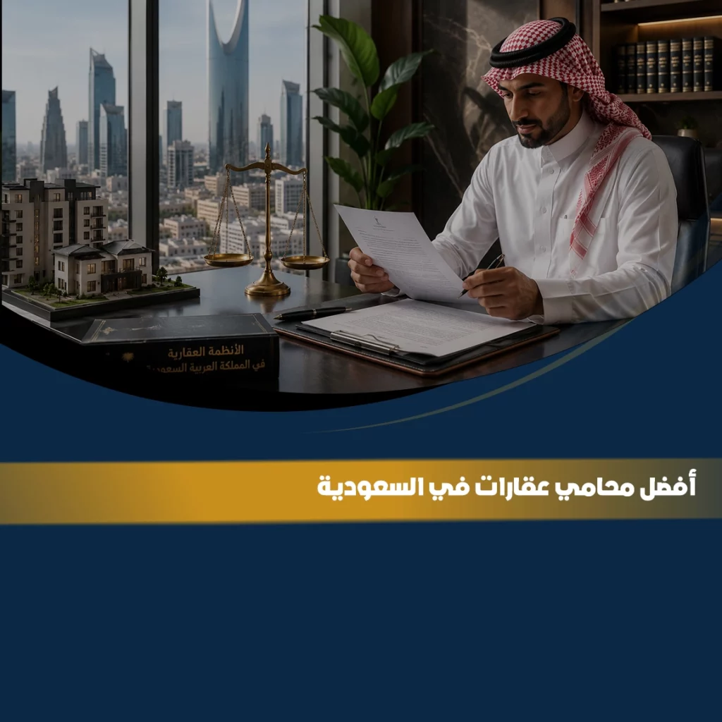 أفضل محامي عقارات في السعودية لتقديم الاستشارات القانونية وإدارة النزاعات والعقود العقارية