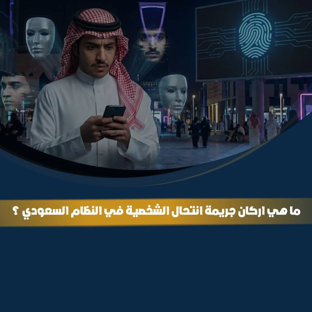 أركان جريمة انتحال الشخصية في النظام السعودي واستخدام الهوية الرقمية بطرق غير مشروعة