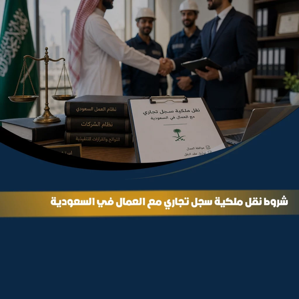 شروط نقل ملكية سجل تجاري مع العمال في السعودية مع توضيح إجراءات نقل المنشأة والعمالة وفق الأنظمة السعودية
