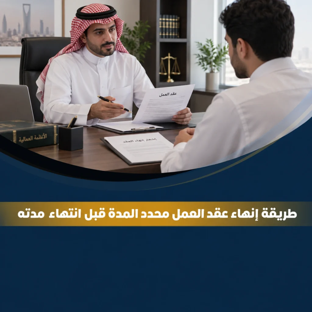 طريقة إنهاء عقد العمل محدد المدة قبل انتهاء مدته