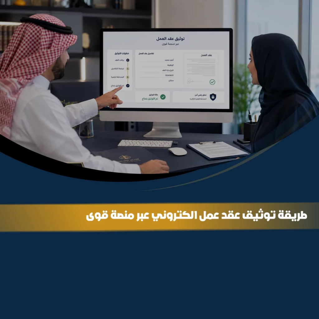 عقد عمل الكتروني