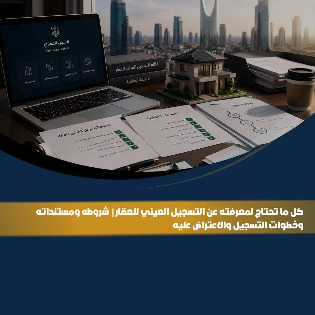 التسجيل العيني للعقار في السعودية وشروط التسجيل والمستندات المطلوبة وخطوات تقديم الطلب إلكترونيًا