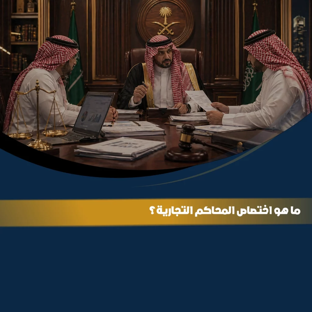 اختصاص المحاكم التجارية في نظر النزاعات بين التجار والشركات في السعودية.