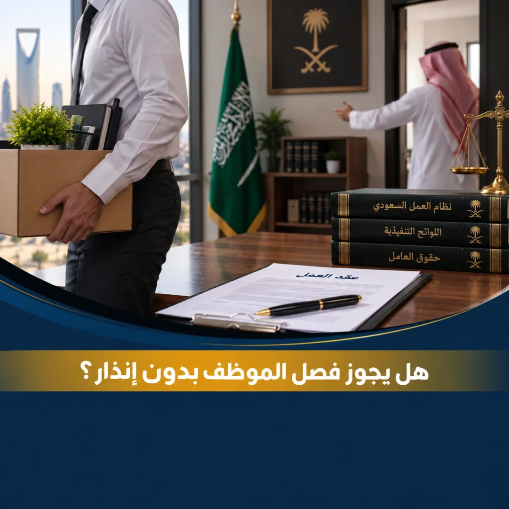 هل يجوز فصل الموظف بدون انذار